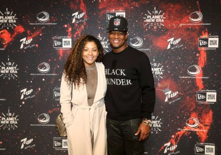 Jameis Winston and his wife Breion Allen pose for a picture.